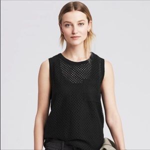NWT Banana Republic Eyelet Pocket Tank